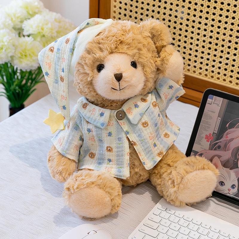 Пижама для влюбленных, успокаивающая кукла, детская плюшевая игрушка, с медвежатами, подарок на день рождения