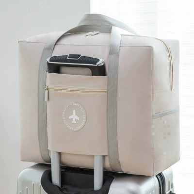 Luggage handheld organizer bag for traveling, folding bag strap, fuchsia storage bag, wholesale