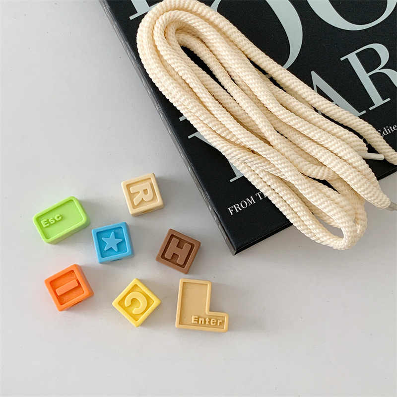 빌딩 블록 흰색 로프 [9 종 세트] 악어 신발 비파괴 설치