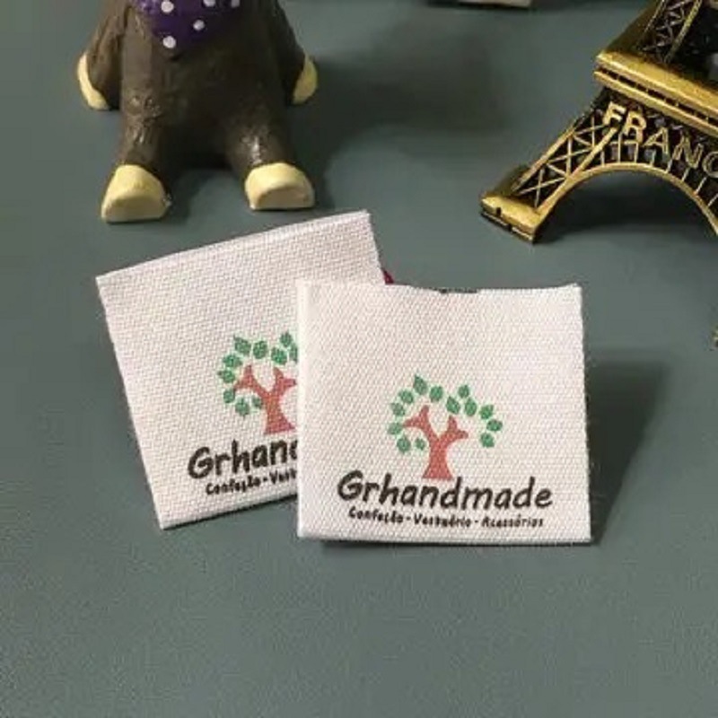 服装水洗标洗水唛棉带制作唛头棉布领标丝印棉带定制定制洗唛