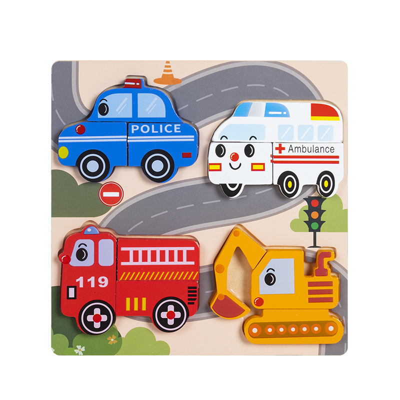 4 - en - 1 puzzle cognitivo infantil juegos de puzzle de educación temprana iluminación juegos de puzzle emparejamiento 3D puzzle transfronterizo