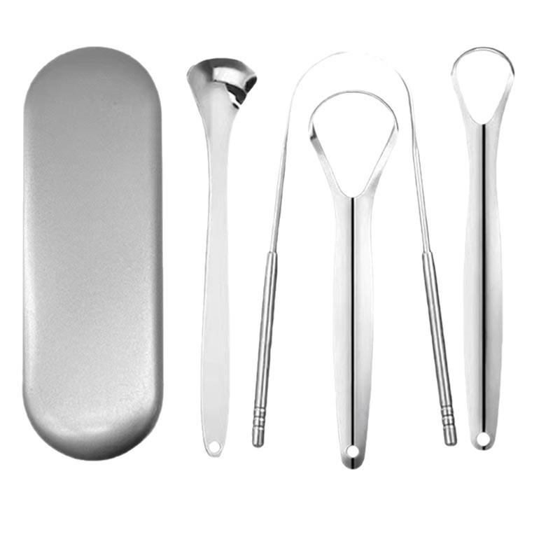 Manufacturer stainless steel tongue scraper tongue cleaning tool oral tongue scraper cleaner tongue scraping tool wholesale 5