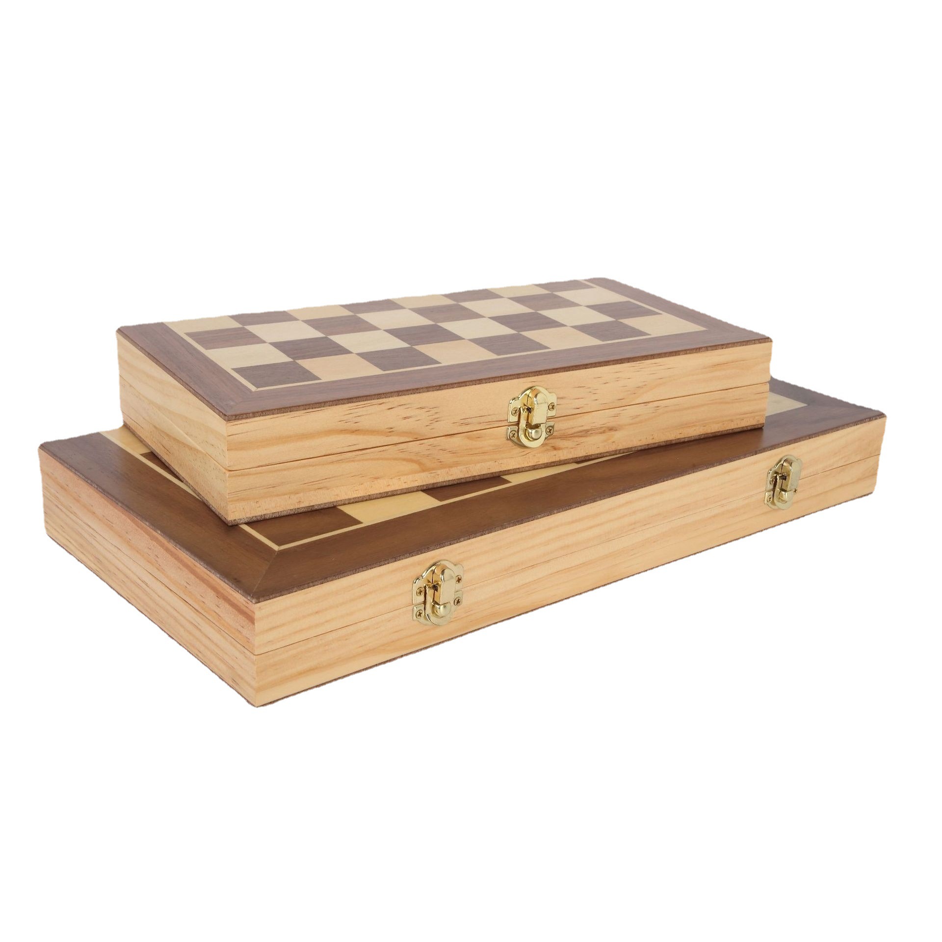 Tablero de ajedrez magnético de madera transfronterizo tablero de ajedrez plegable juego de ajedrez de inteligencia infantil damas occidentales backgammon