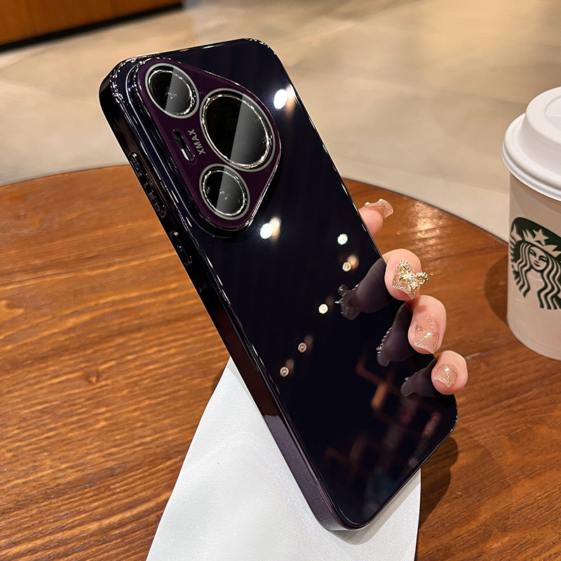 玻璃适用华为Pura80Pro手机壳2025新款p70pro带镜头膜p70pro+简约|undefined