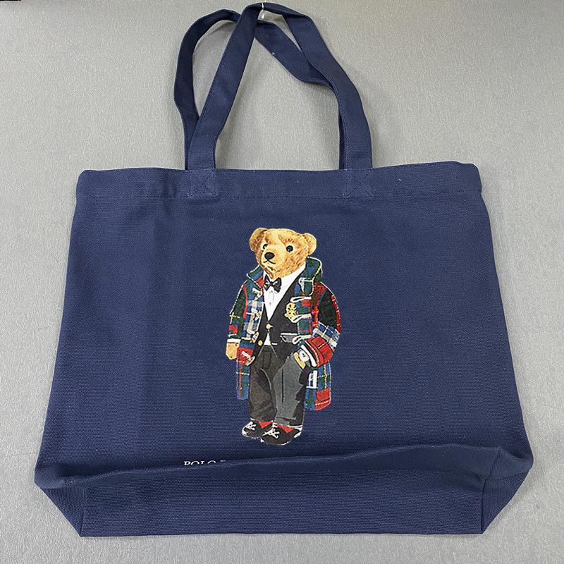 진한 파란색(체크무늬 코트 곰)