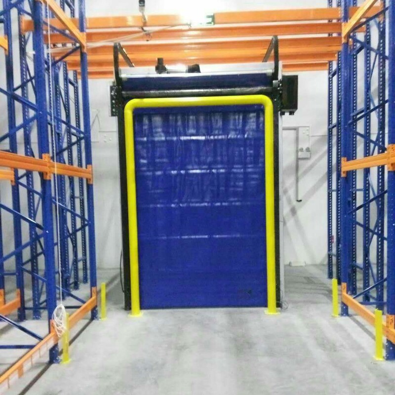 Frozen Room Insulation Quick Soft Curtain Door Buffer Room Double-layer Insulation PVC Quick Roller Blind Door Anti-collision Cold Storage Door