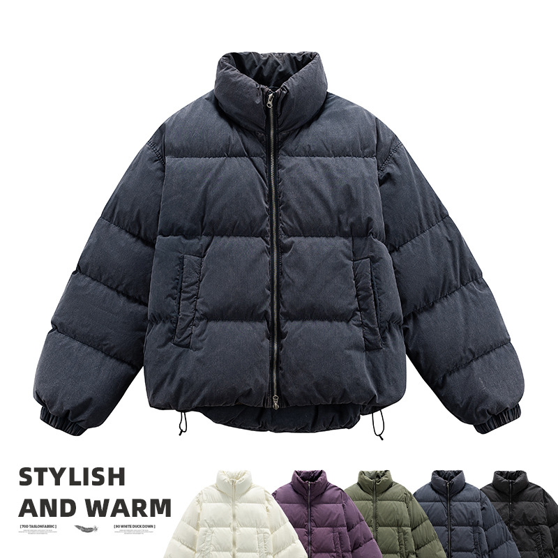 Xiaoxiang estilo chaqueta de plumón de mujer 25 chaqueta de invierno ropa de moda coreana ropa de pan de mujer corta image 8