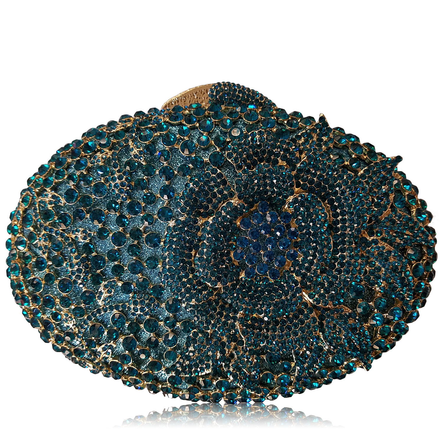 Huevo de ganso, una flor con diamantes, bolsas de cena, bolsas de diamantes transfronterizas, bolsas de joyas, bolsas de mano, bolsas de embrague