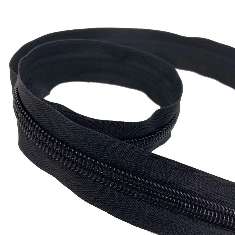 批发5号尼龙拉链码装 黑白现货 服装箱包帐篷沙发床垫衣柜拉链