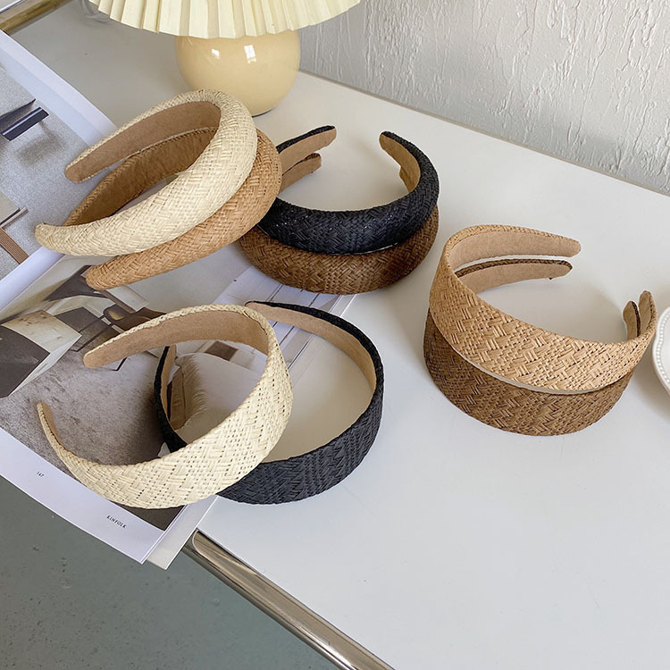 Fashion Woven Broad-brimmed Sponge Headband display picture 7