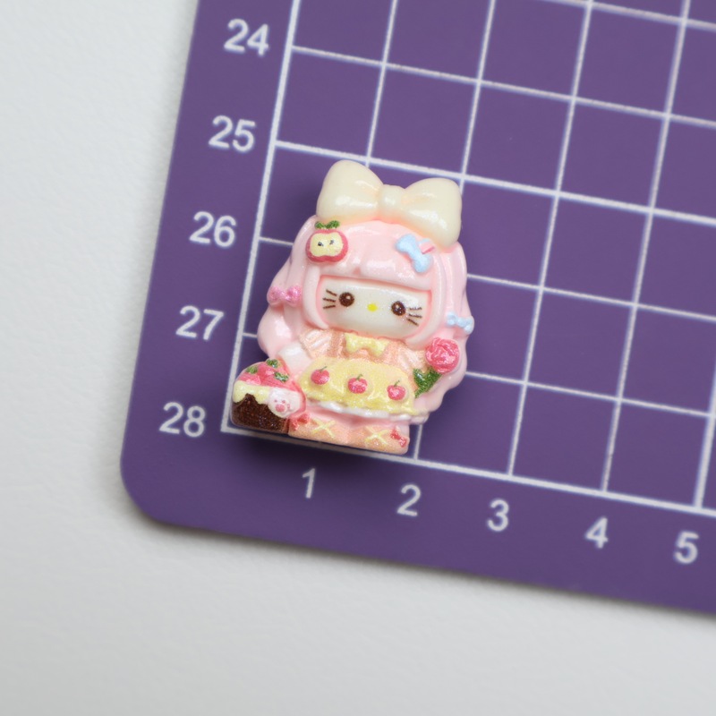 手工diy 可爱卡通出游小女孩树脂配件 奶油胶发夹手机壳饰品贴片|undefined