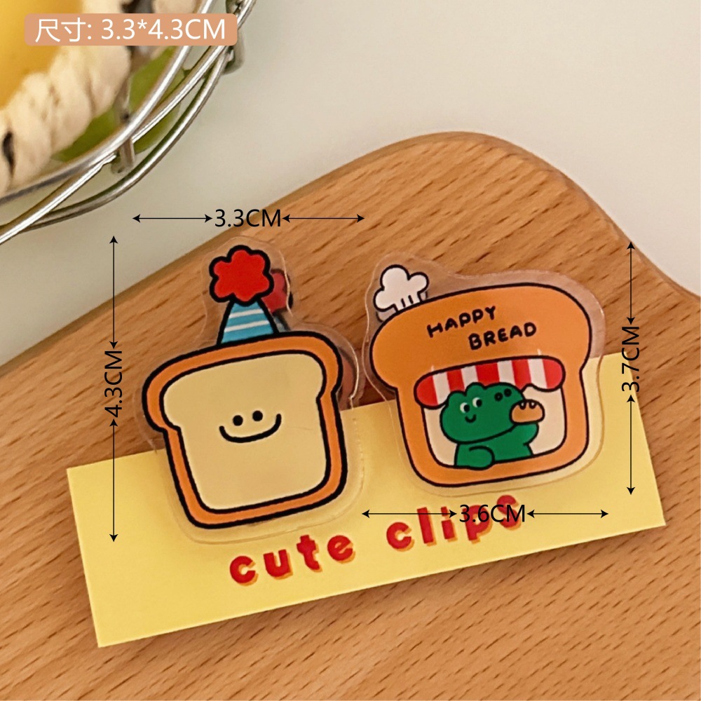 Tengyi original lindo pequeño clip de sellado de alimentos para animales clip de PP de alto aspecto chica estudiante carpeta multifuncional