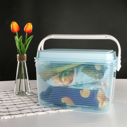 Storage box plastic household clothes quilt toy storage box outdoor snack storage box car tool suitcase