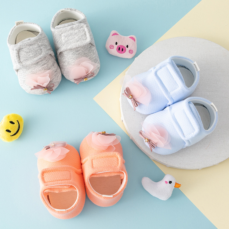 春夏宝宝鞋子0-12个月婴儿鞋软底防滑学步鞋刺绣舒适步前布鞋批发