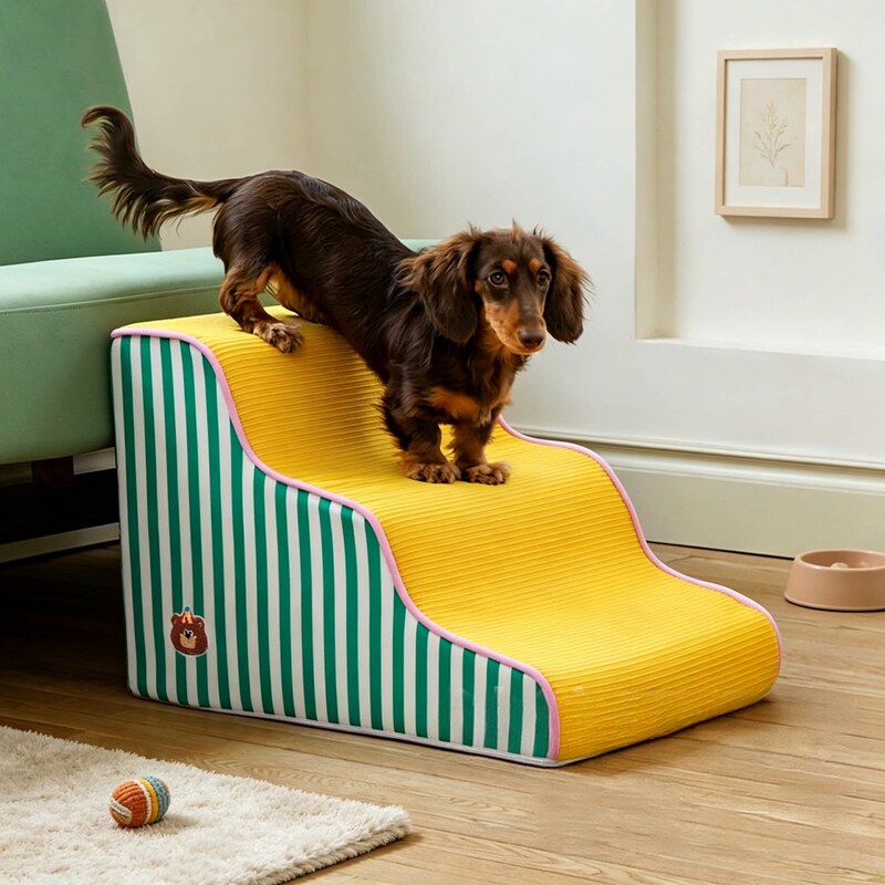 Cross-border Dog Stairs Pet Household Dog Stairs Small and Medium Dog Teddy Corgi Dog Ladder Removable and Washable Cross-border Dog Stairs Pet Household Dog Stairs Small and Medium Dog Teddy Corgi Dog Ladder Removable and Washable