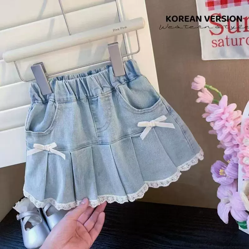 女童短裤夏季裙子裙裤儿童牛仔裤小女孩热裤中大兒童短裙厂家批发