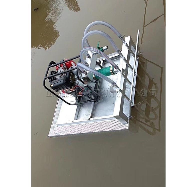 Máquina de excavación de raíz de loto autopropulsada gasolina agrícola loto raíz herradura cosechadora de acero inoxidable cuerpo flotante equipo de excavación de raíz de loto