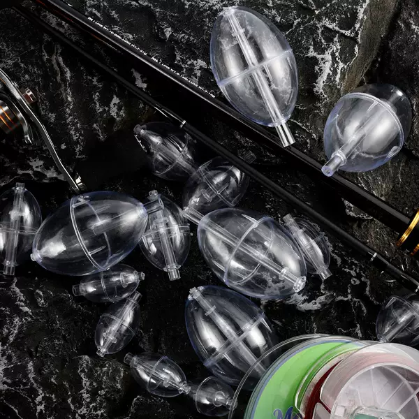 Abs Transparent Short Float for Rock Fishing, Large Belly Float, Fishing Gear Buoy, Water-Fillable, Long-Distance Casting, High Sensitivity, Visible Float, Fishing Float