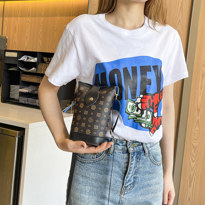 Damentaschen 2024 neuer Stil Kontrastfarbe Blumenschnalle vertikale Pommes-Frites-Tasche lässig einfache kleine quadratische Tasche Handytasche trendy_voghion.com