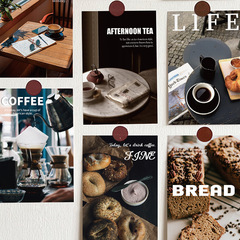 10 Small Shop Time Postcards Creative Instagram Style Cafe Decor Handmade Journal Material Wall Decor Sticker