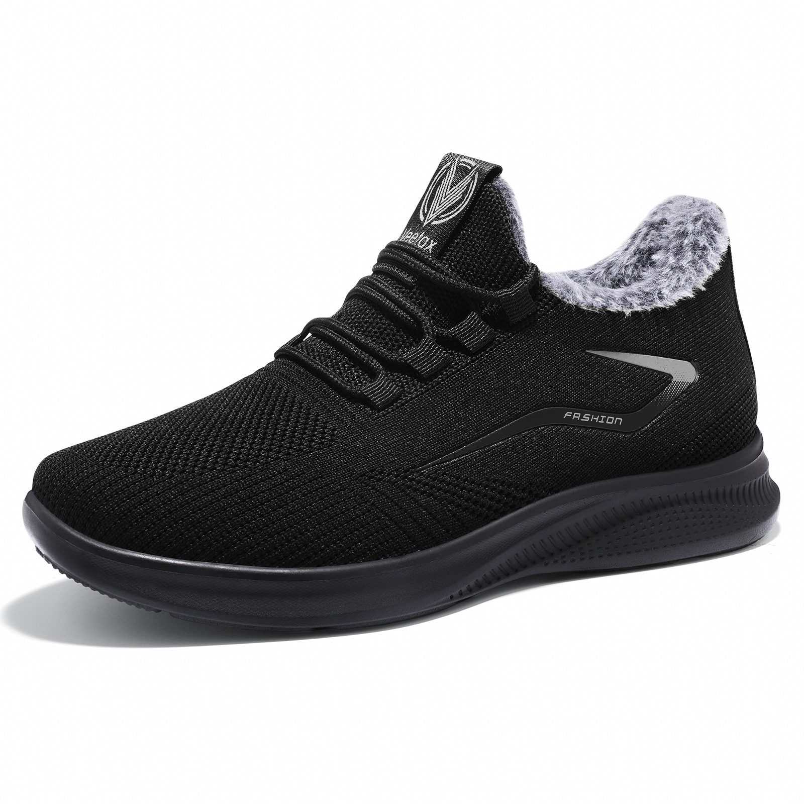 Zapatos de algodón de invierno para hombres de mediana edad, viejos zapatos de tela de Beijing para hombres, zapatos de terciopelo y calentamiento para hombres de edad avanzada