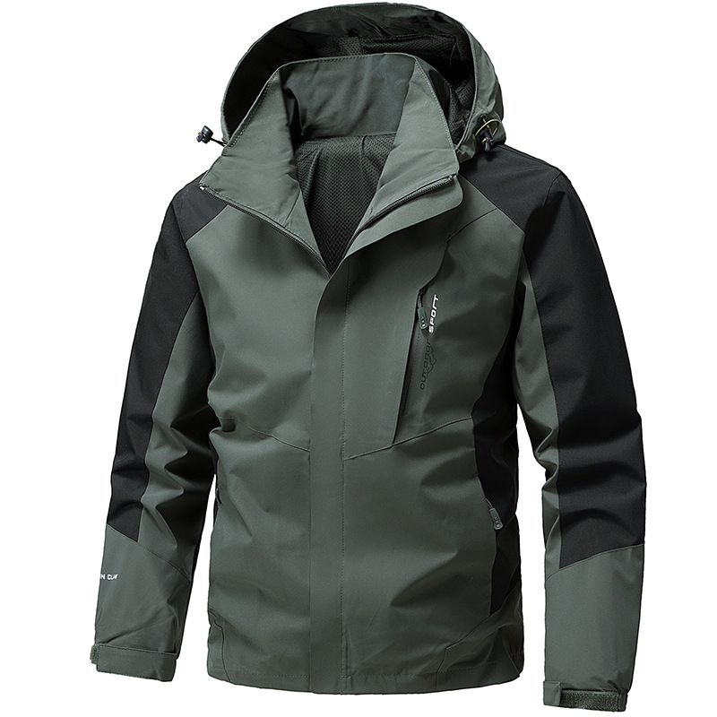 Chaqueta transfronteriza de primavera y otoño para hombres al aire libre vestir de asalto vestido de otoño con capuzas abrigo de montaña chaqueta de moda