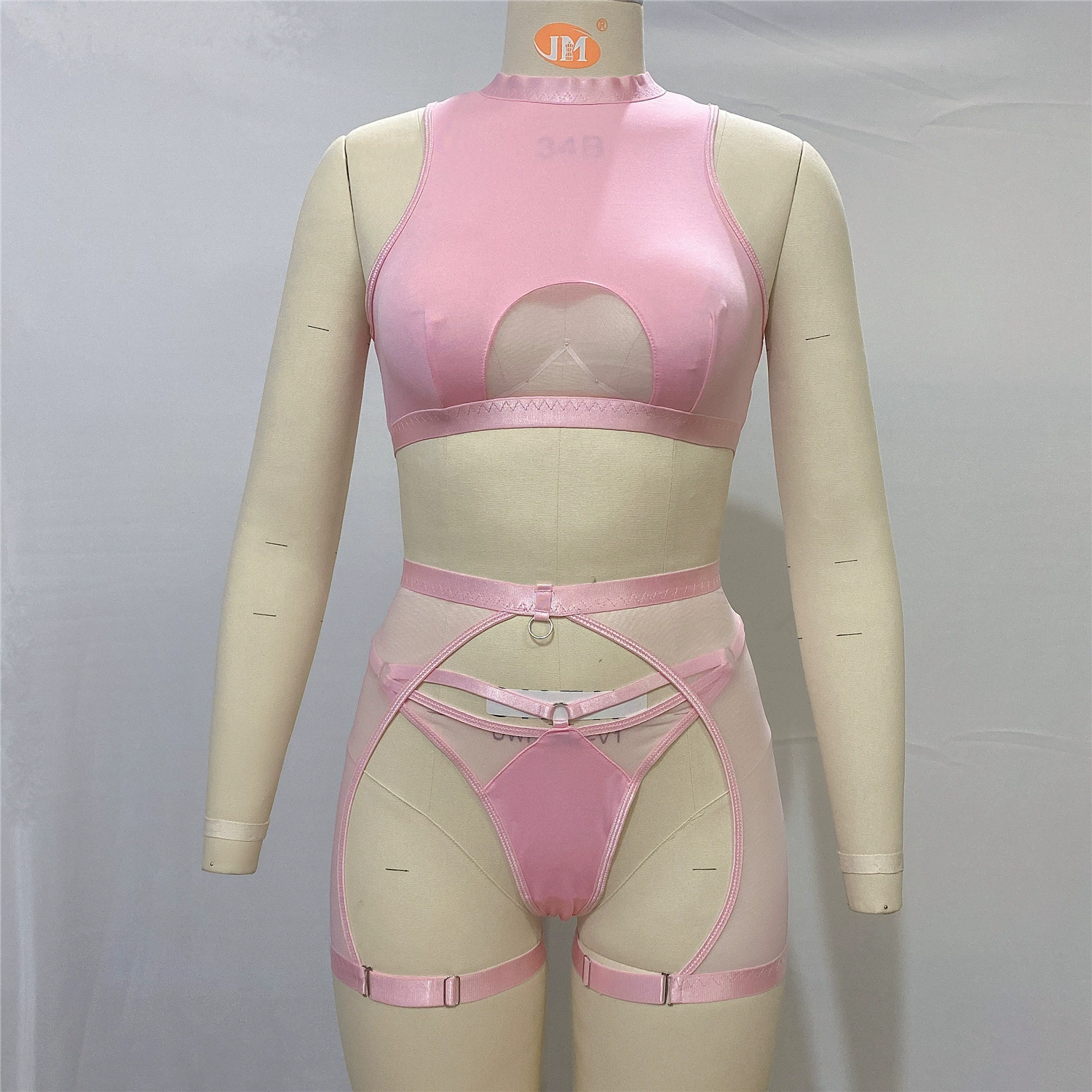Wireless 3-Piece Bra Set, Women's European Style, Fashionable Sexy Lingerie (Wireless)