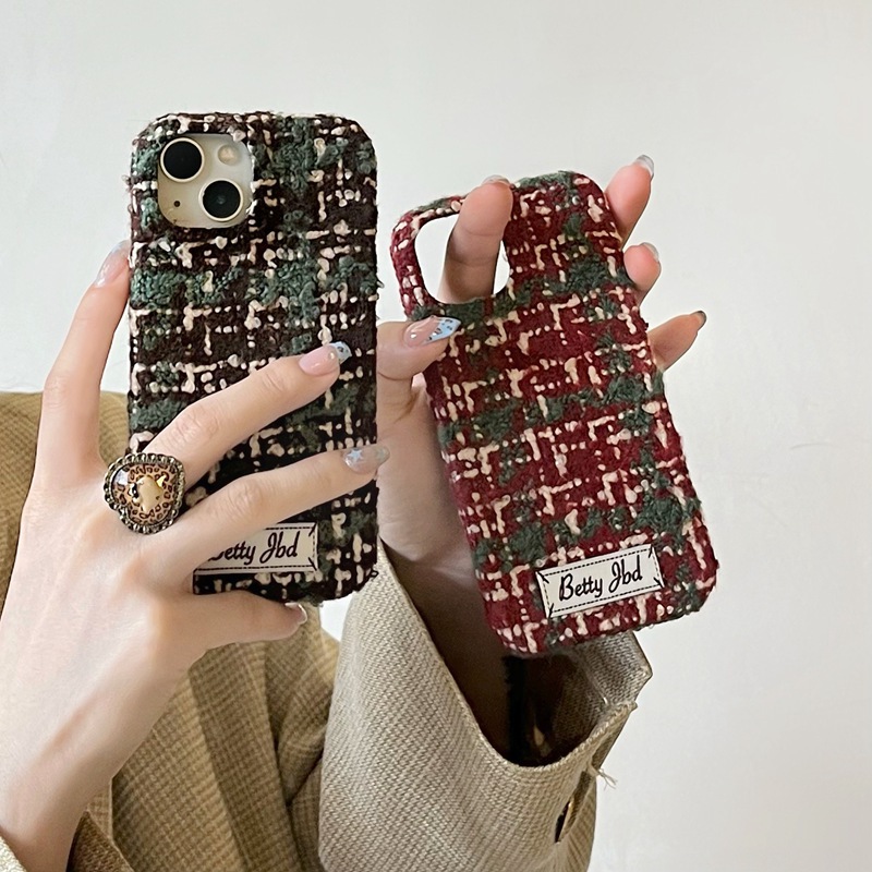 Velvet Phone Case For Iphone 16 Pro Max Patterned Cover_voghion.com