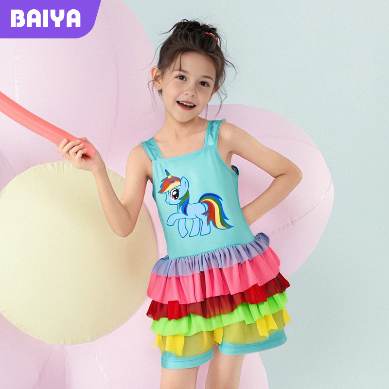 [Bañador de alta calidad 30% de descuento] trajes de baño para niños niñas verano niñas y medianos niñas vestido de princesa trajes de baño para niñas