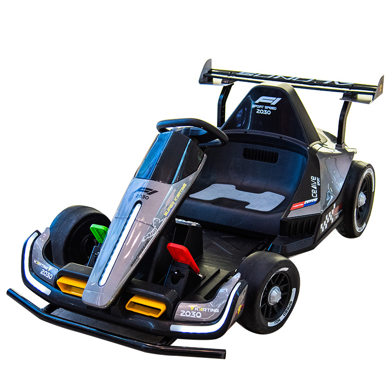 Niños eléctrico Kart drift coche control remoto pista coche eléctrico ATV diez años de edad, niño práctico coche eléctrico