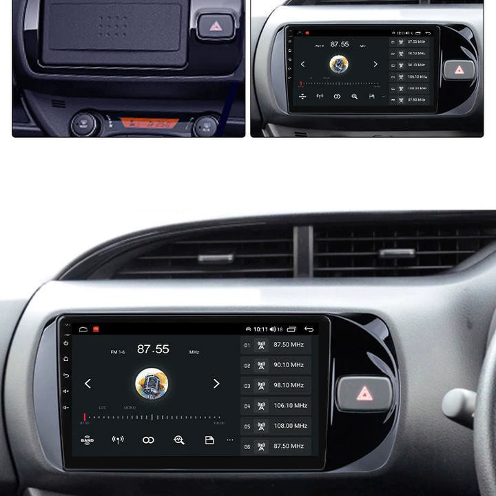 Подходит для Toyota Vitz штатная Android мультимедийная система с большим экраном, автомобильная GPS-навигация «всё в одном»