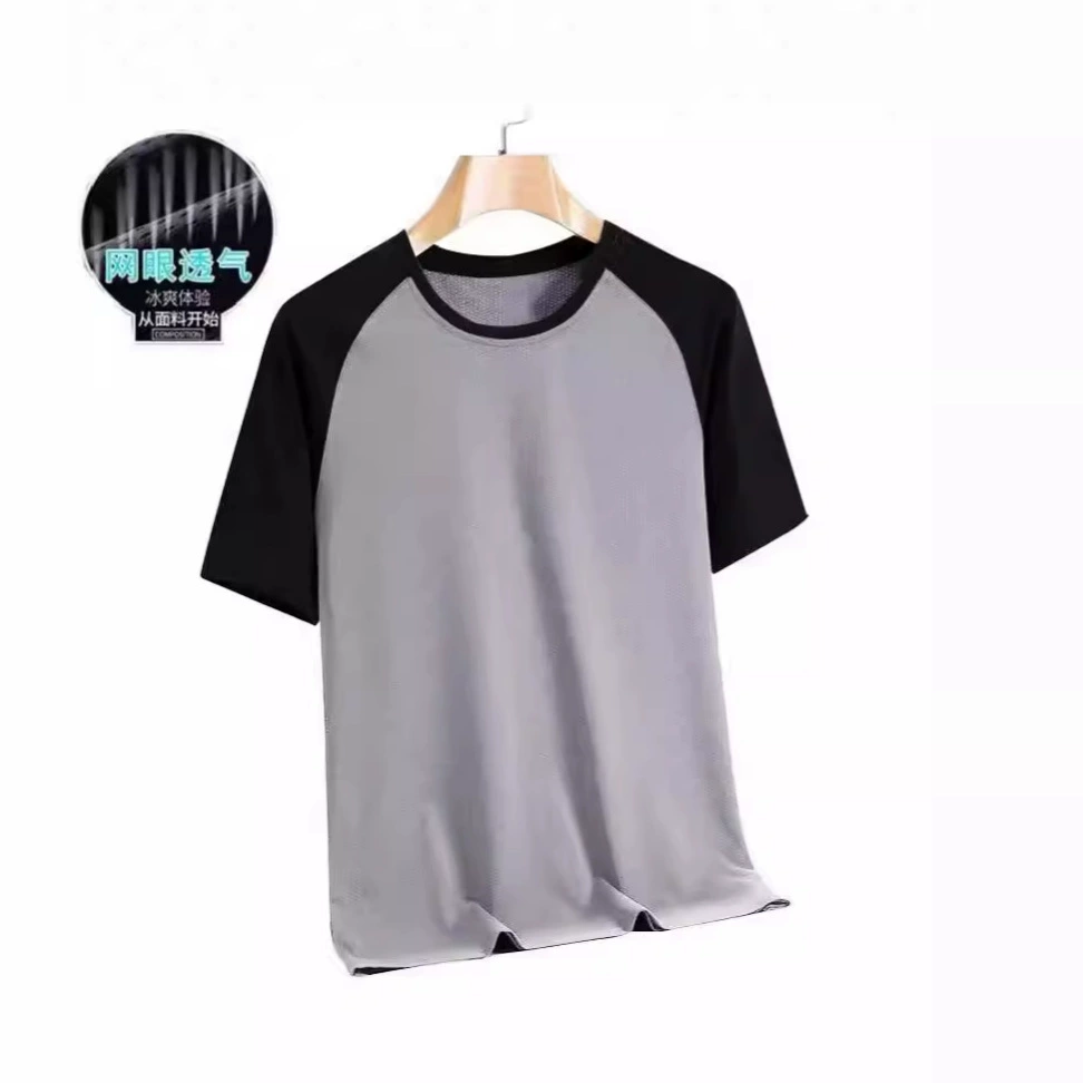 Летняя футболка с короткими рукавами мужской с круглым вырезом