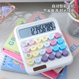 Large Calculator High Color Value Dopamine Big Button Goddess Cute Computer for Financial Accounting Office