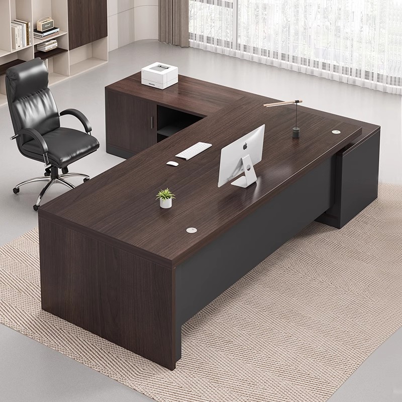 Office Desk Boss Table Single Person Office Table and Chair Combination Desktop Computer Desk Light Luxury Leadership Supervisor Manager Desk