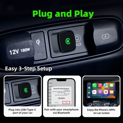Smart Connectivity Box, Ultra-Small – Simsiz CarPlay və Android Auto