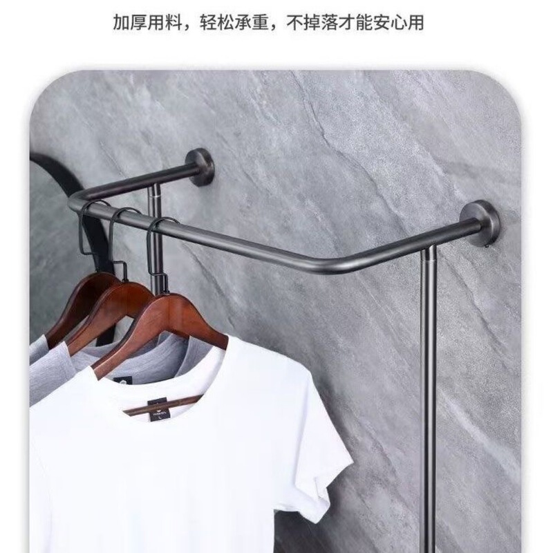 卸売オールシーズンホテル洋服ラックタオルラックシンプルなステンレス鋼家庭用衣類乾燥ラック洋服ロッド多層収納ラック|undefined