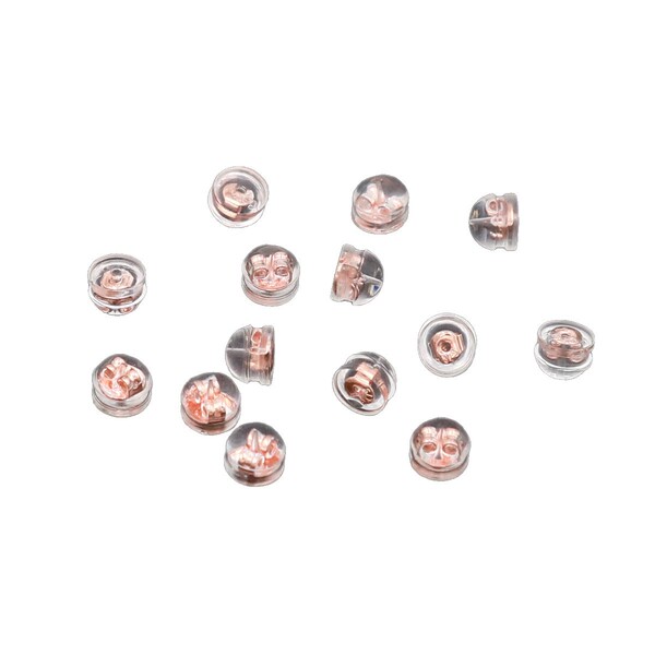 Transparent silicone non-slip earrings