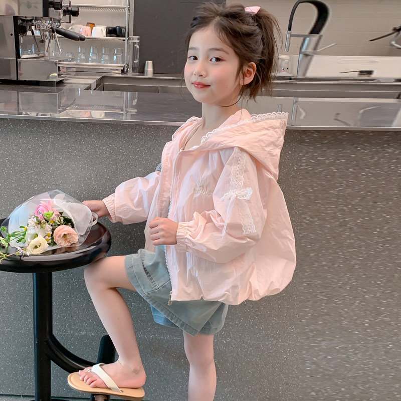Girls' Sun Protection Clothing Summer 2026 New Style Kidsren's Ice Silk Anti-Uv Girls' Quick-Drying Breathable Lightweight Sun Protection Clothing