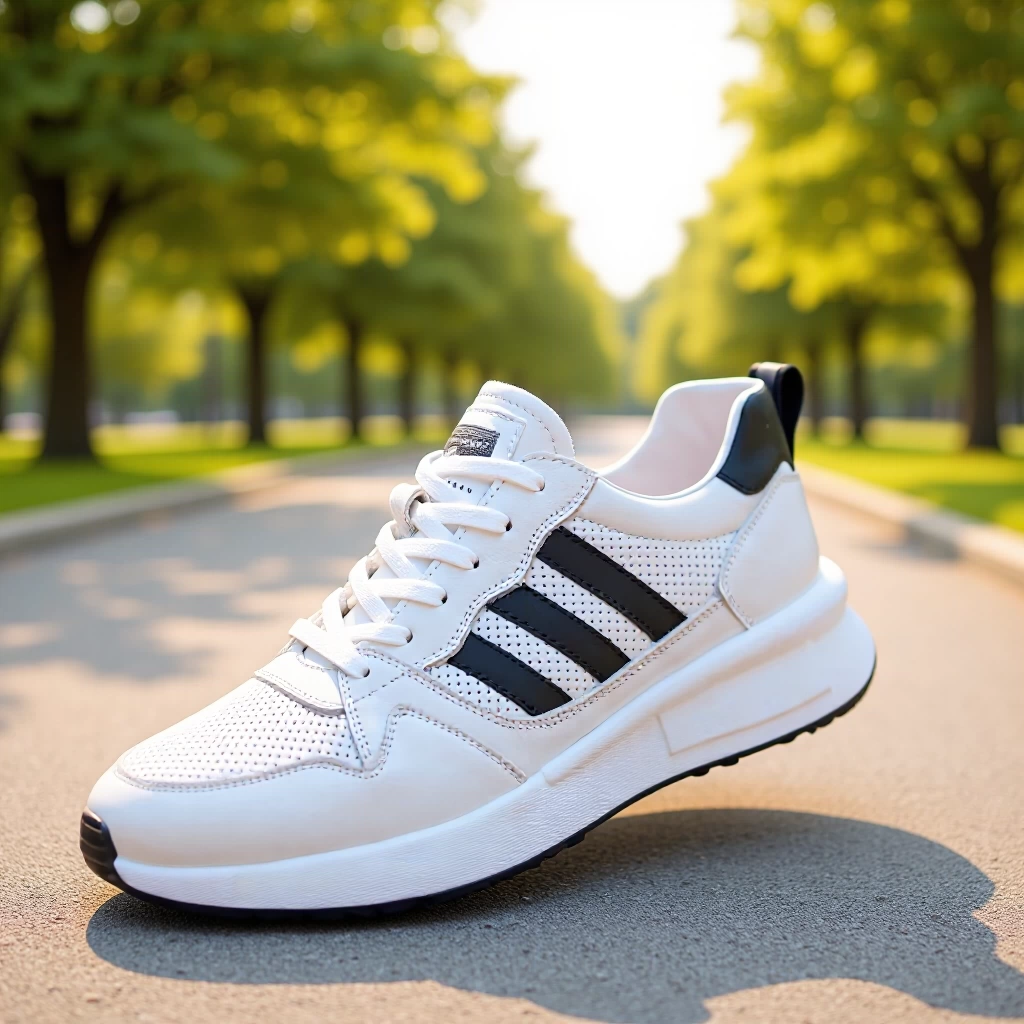 Новые мужские спортивные кроссовки 2025 года, из натуральной кожи (первый слой), модные и универсальные, дышащие, нескользящие повседневные туфли для мужчин