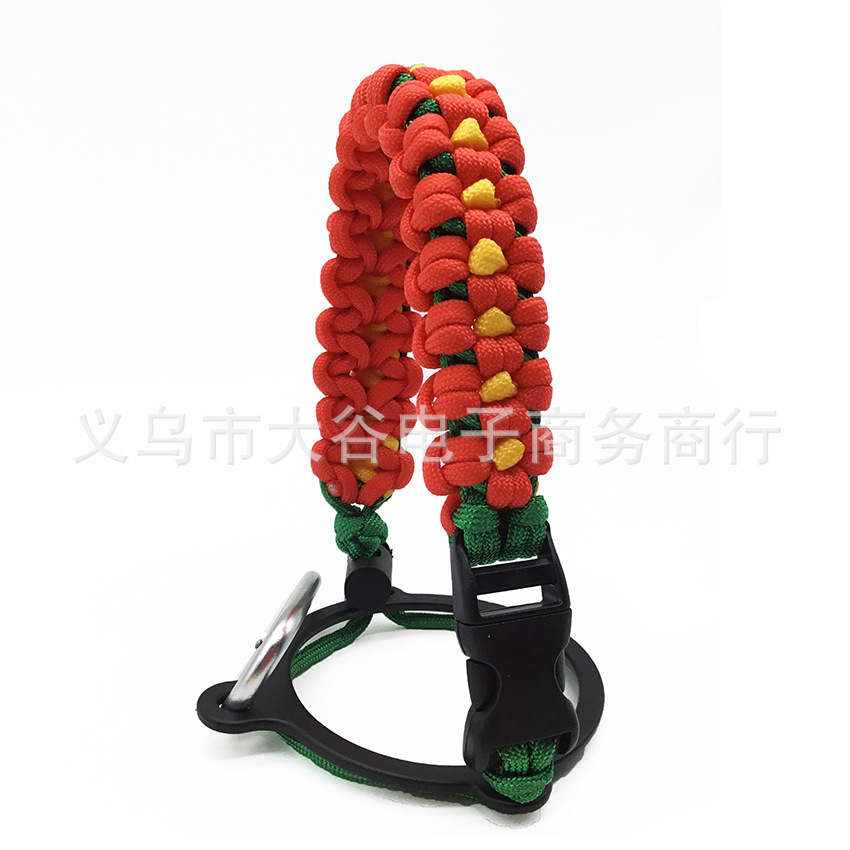 Amazon Venta caliente paraguas cuerda taza mango hidro frasco taza cuerda manejar cuerda todo tipo de cuerda en forma de flor