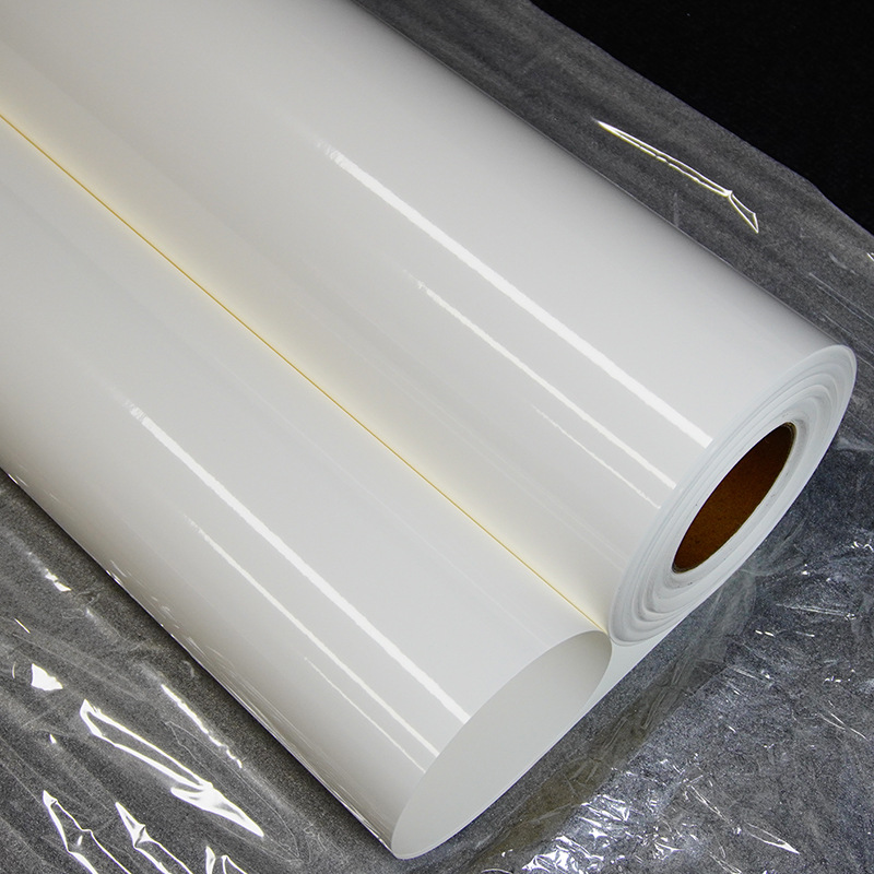 160g pegatinas de polímero blanco resistente al frío pegatinas de vinilo polímero de alta viscosidad material publicitario al por mayor