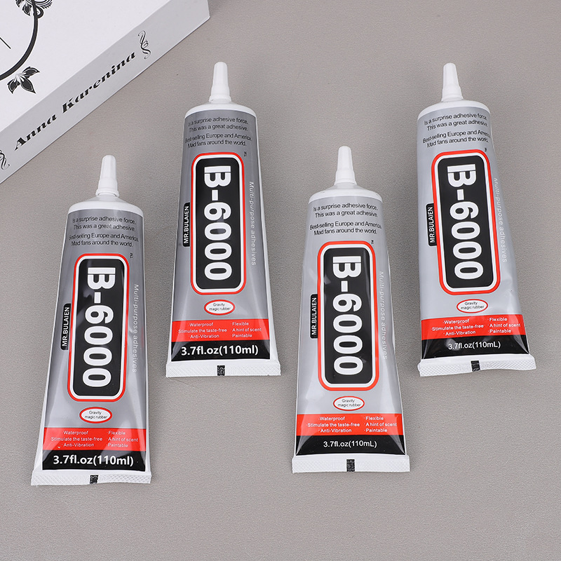 B6000手机屏幕胶水 手机壳贴钻饰品工具自带针头牙膏胶手工胶水