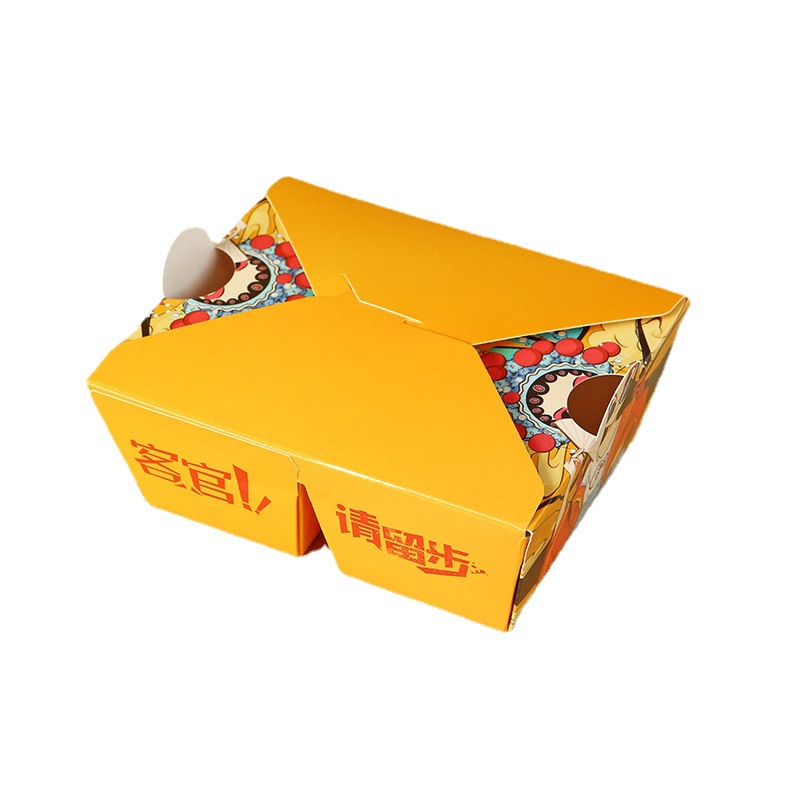 Caja de comida desechable personalizada para llevar caja de embalaje de pollo arroz pollo filete frito caja de piernas de pollo frito estilo coreano image 6