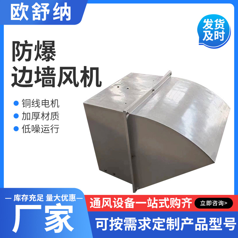 加工玻璃钢边墙风机DWEX-250-D4轴流风机防爆防腐风机箱新风换气