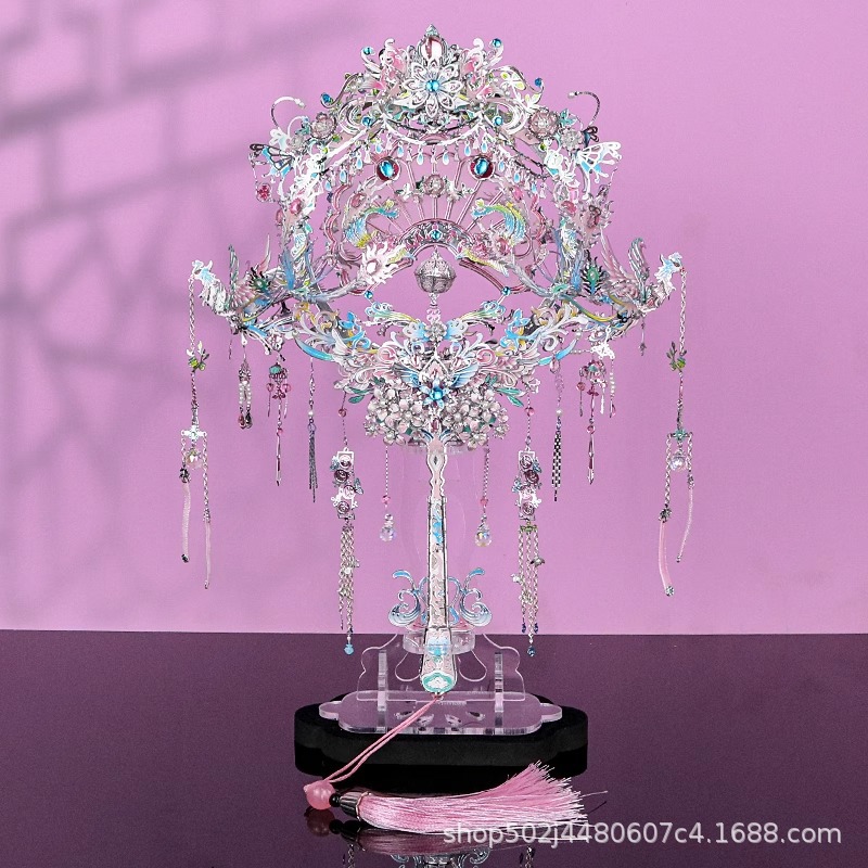 Gangda Fendai シルバーフェニックスクラウン DIY 手作り素材中国風組み立てモデル 3D 立体金属パズルウェディングギフト