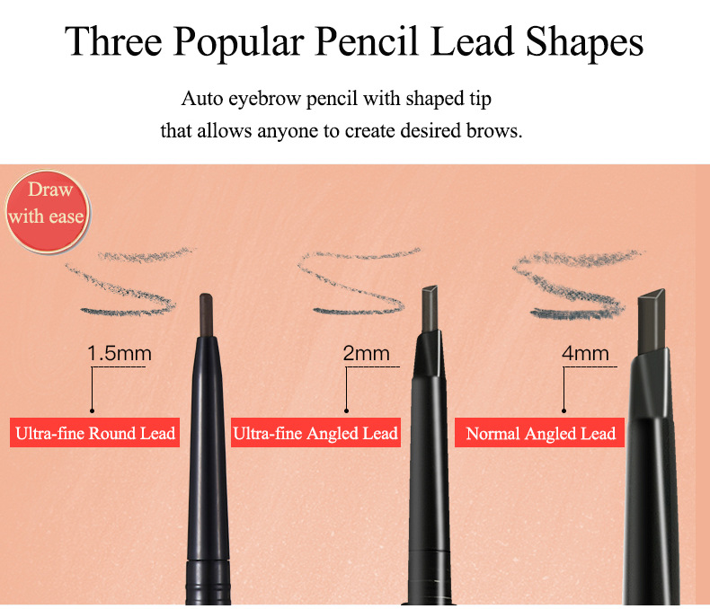 Eyebrow Pencil Type Of Cosmetics 1 Piece Letter Eyebrow Pencil