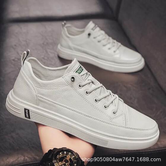 White shoes men's all-match summer lazy men's shoes 2022 new trendy Korean casual non-slip wear-resistant one piece wholesale