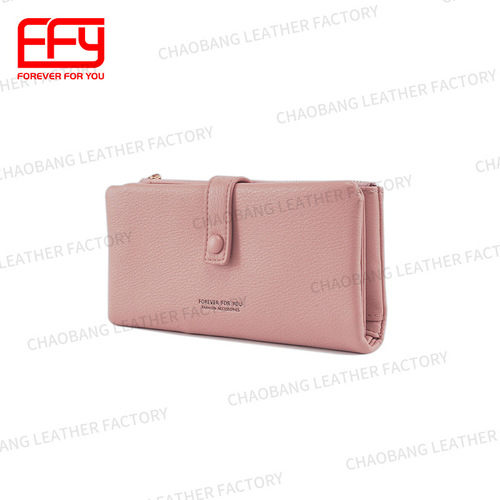 Cross-border new simple style trendy women's mid-length wallet solid color retro multi-card slot multi-function wallet bag for women