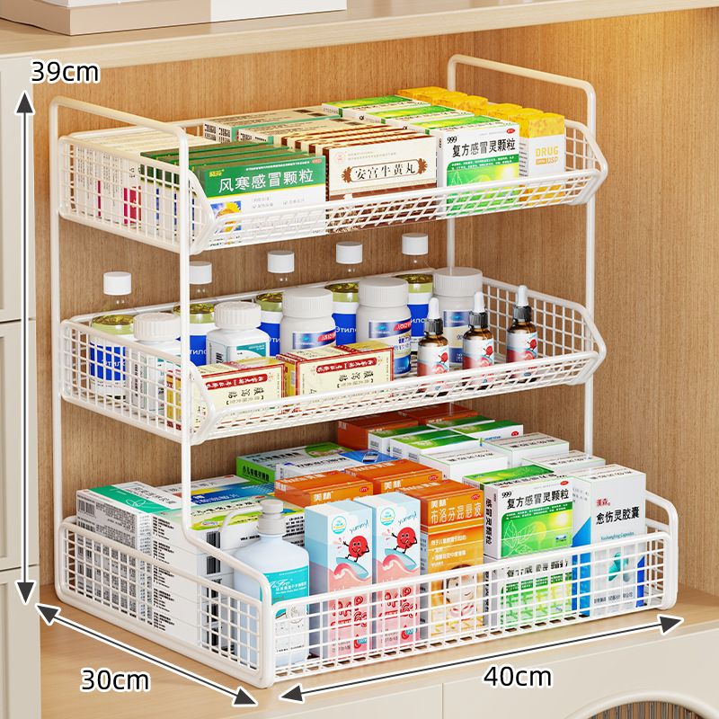 Caja Botiquín de Medicamentos de Hierro, Multiuso, para Medicamentos en el Hogar