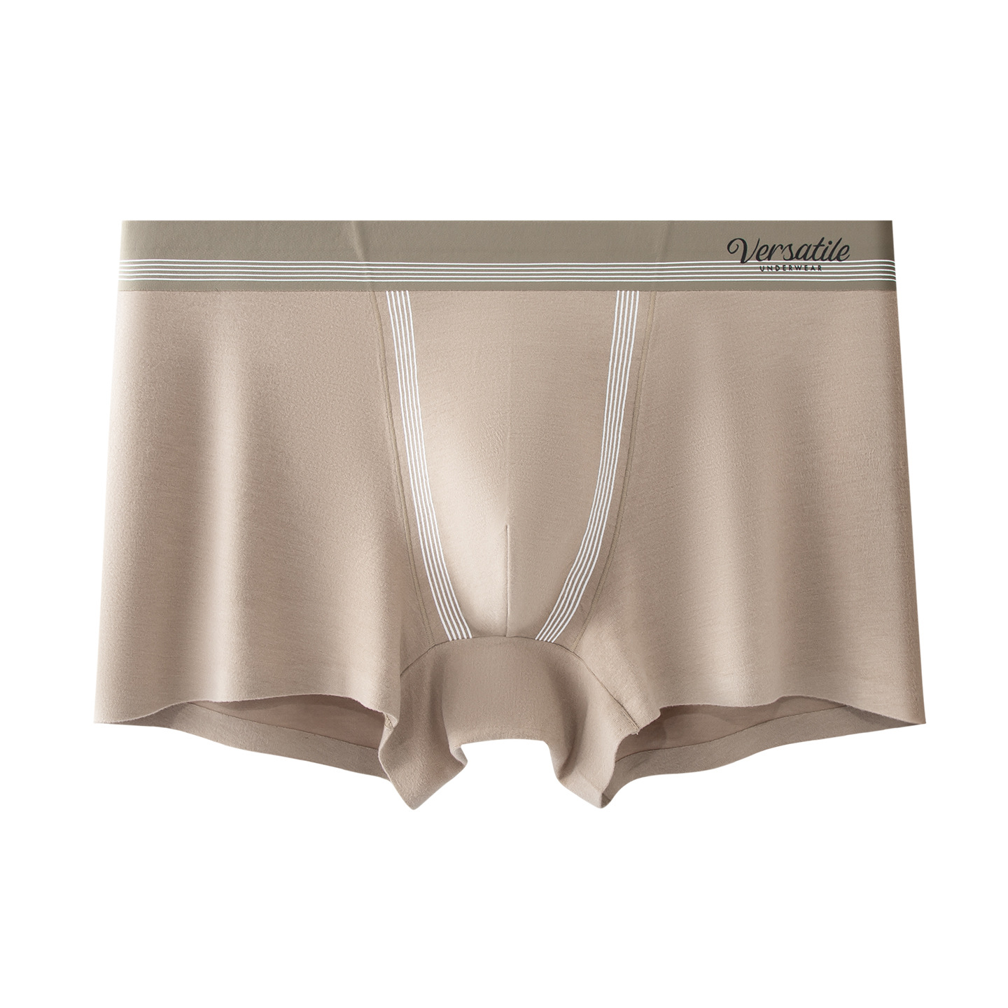 Otoño y invierno abrasivo hombre calzoncillos suaves pegajosos cálidos cómodos de moda piquetas de cintura media calzoncillos cortos de cuatro esquinas para hombre